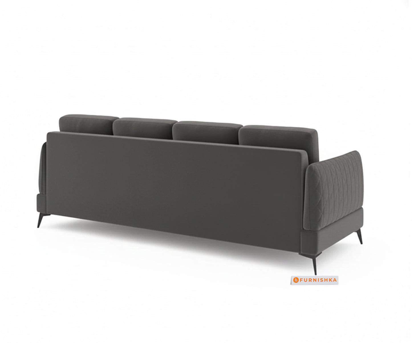 Corbida 3 Seater Sectional Sofa RHS Space Grey - Furnishka