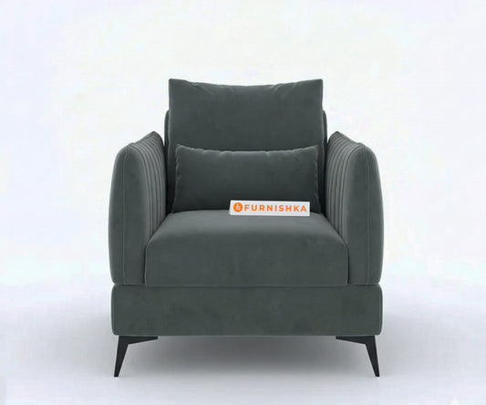 Corbida Sofa 1 Seater Space Grey - Furnishka
