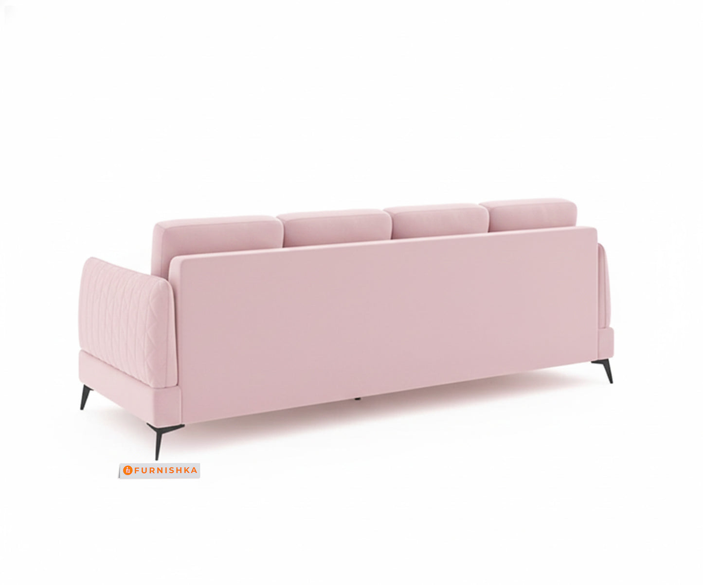 Corbida Sofa 3+L LHS Flamingo Pink - Furnishka