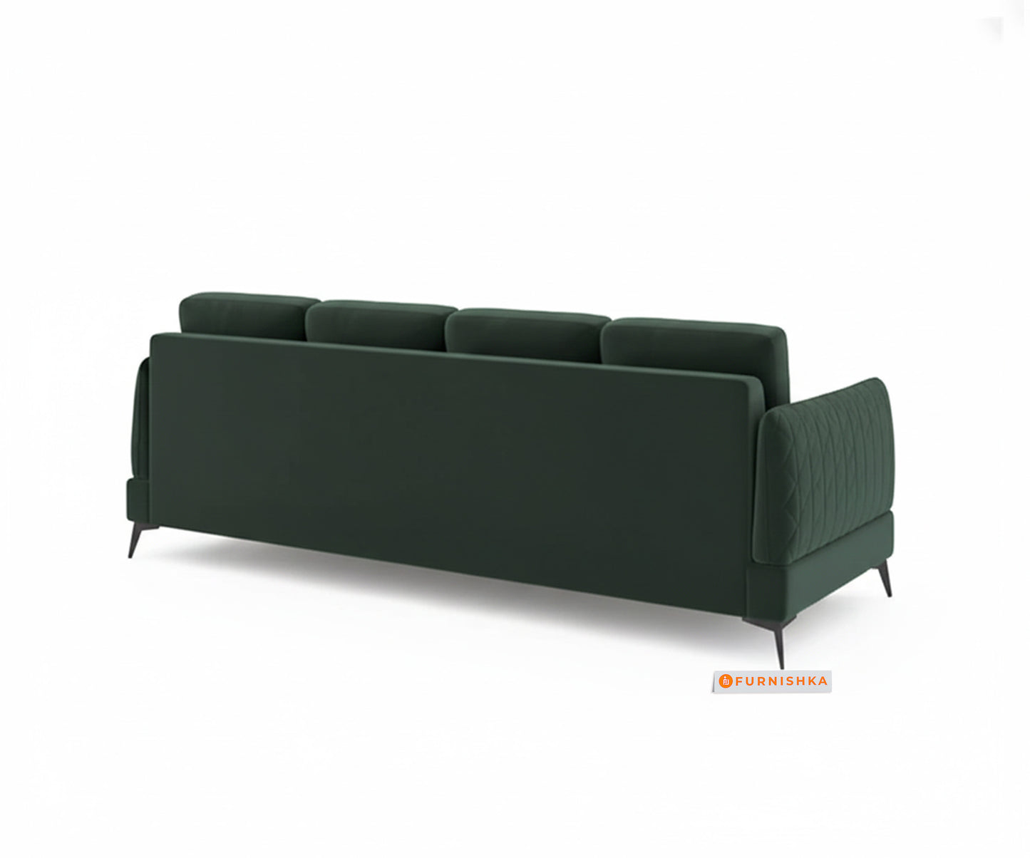 Corbida Sofa 3+L RHS Pine green - Furnishka