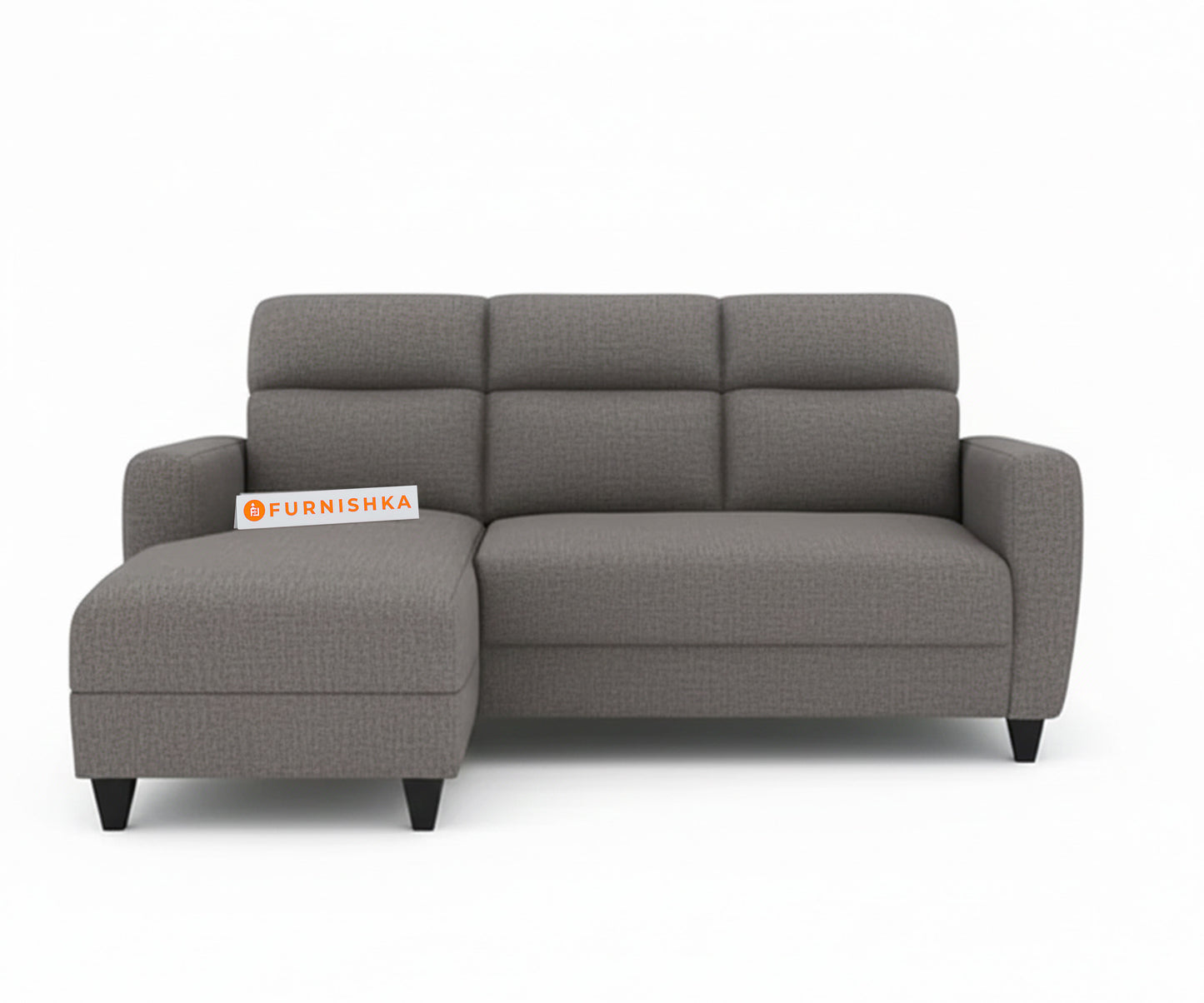 Daina 2 Seater Sectional Sofa - LHS Space Grey - Furnishka