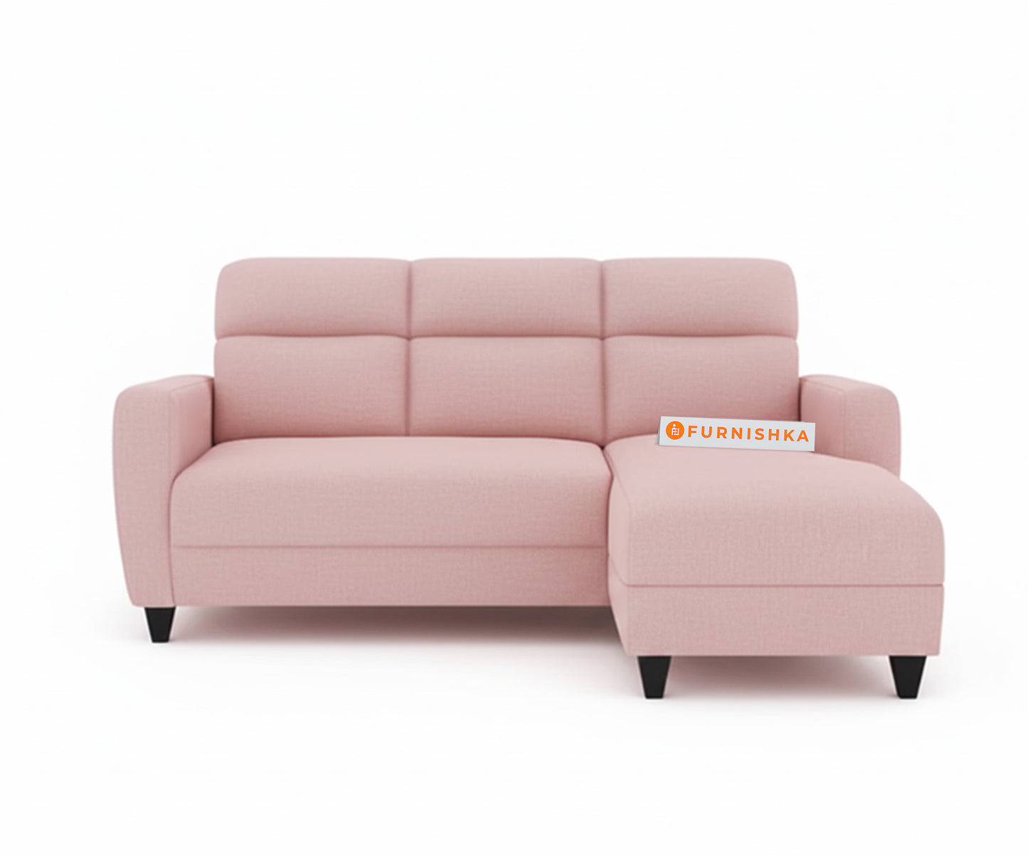 Daina 2 Seater Sectional Sofa - RHS Flamingo Pink - Furnishka