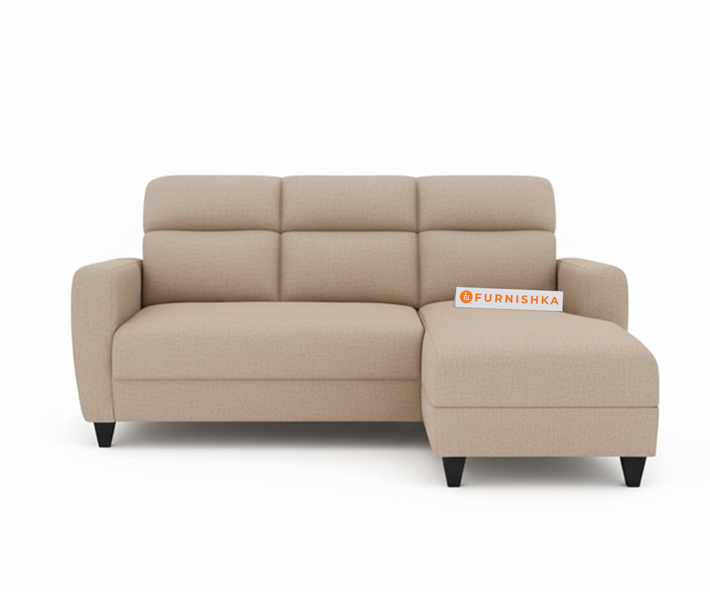 Daina 2 Seater Sectional Sofa - RHS Light Beige - Furnishka