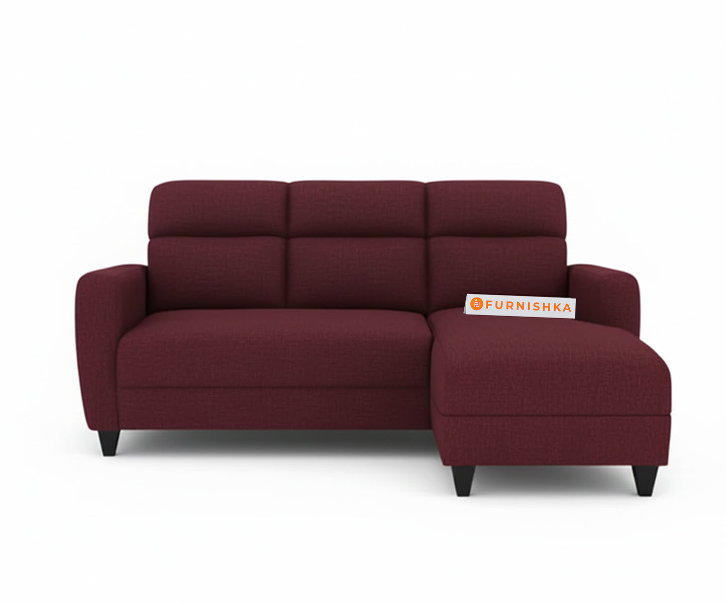 Daina 2 Seater Sectional Sofa - RHS Red Wine - Furnishka