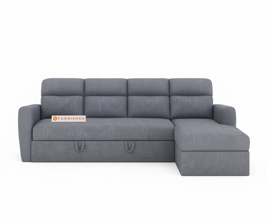 Daina 3 Seater Sofa cum Bed - RHS Space Grey - Furnishka