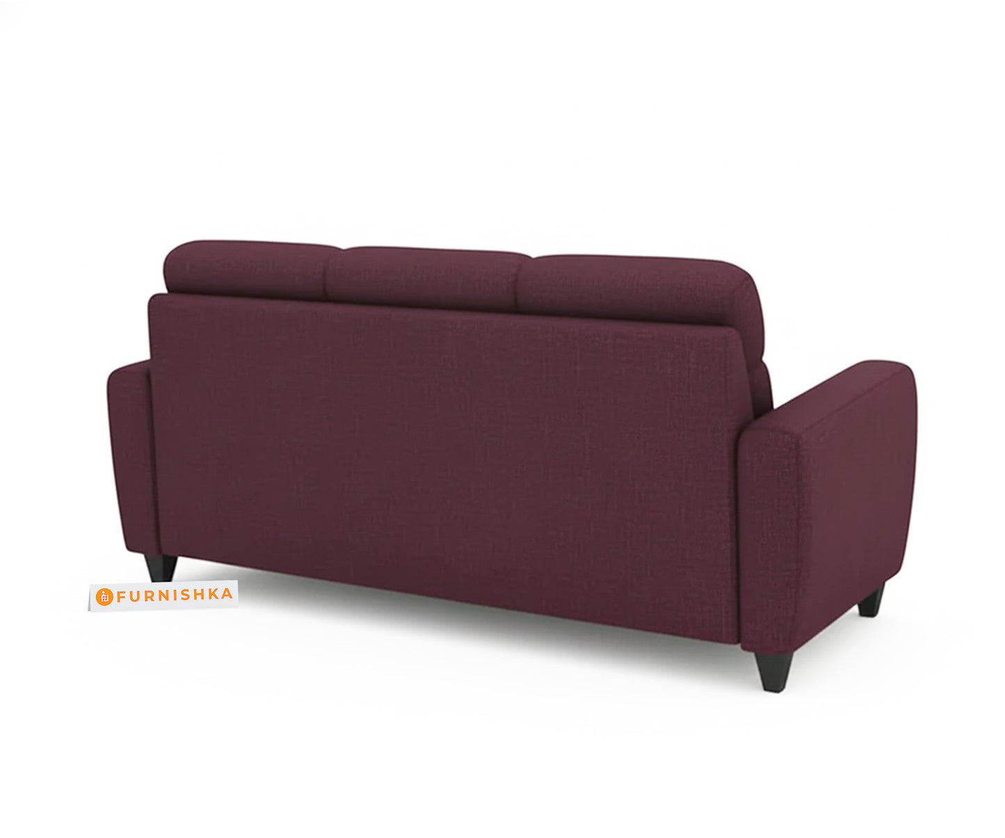 Daina 3 seater sofa Red Wine - Furnishka