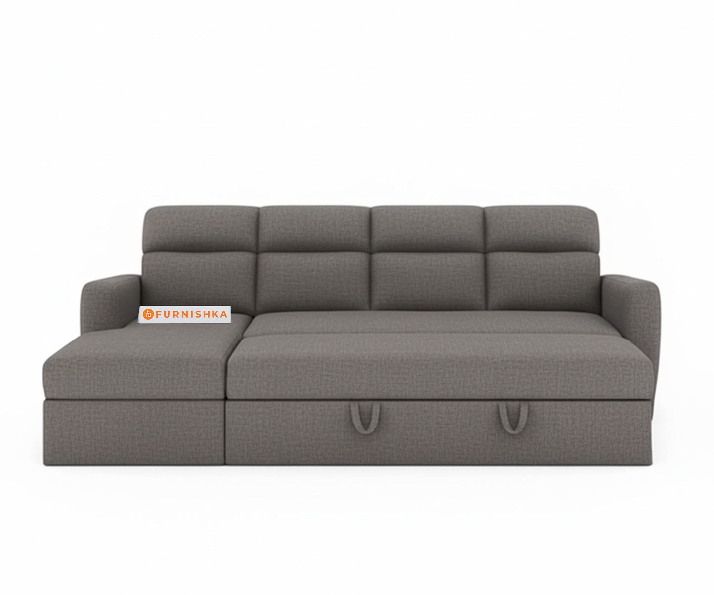 Daina 3 Seater Sectional Sofa cum Bed - LHS Space Grey