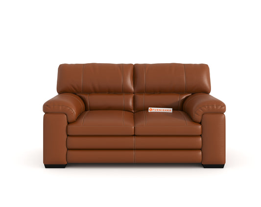 Daniel Leather 2 Seater Sofa - Furnishka