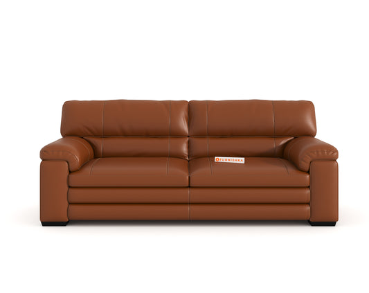 Daniel Leather 3 Seater Sofa - Furnishka