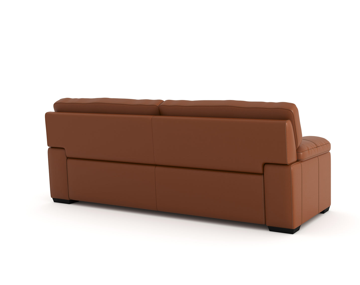 Daniel Leather 3 Seater Sofa - Furnishka