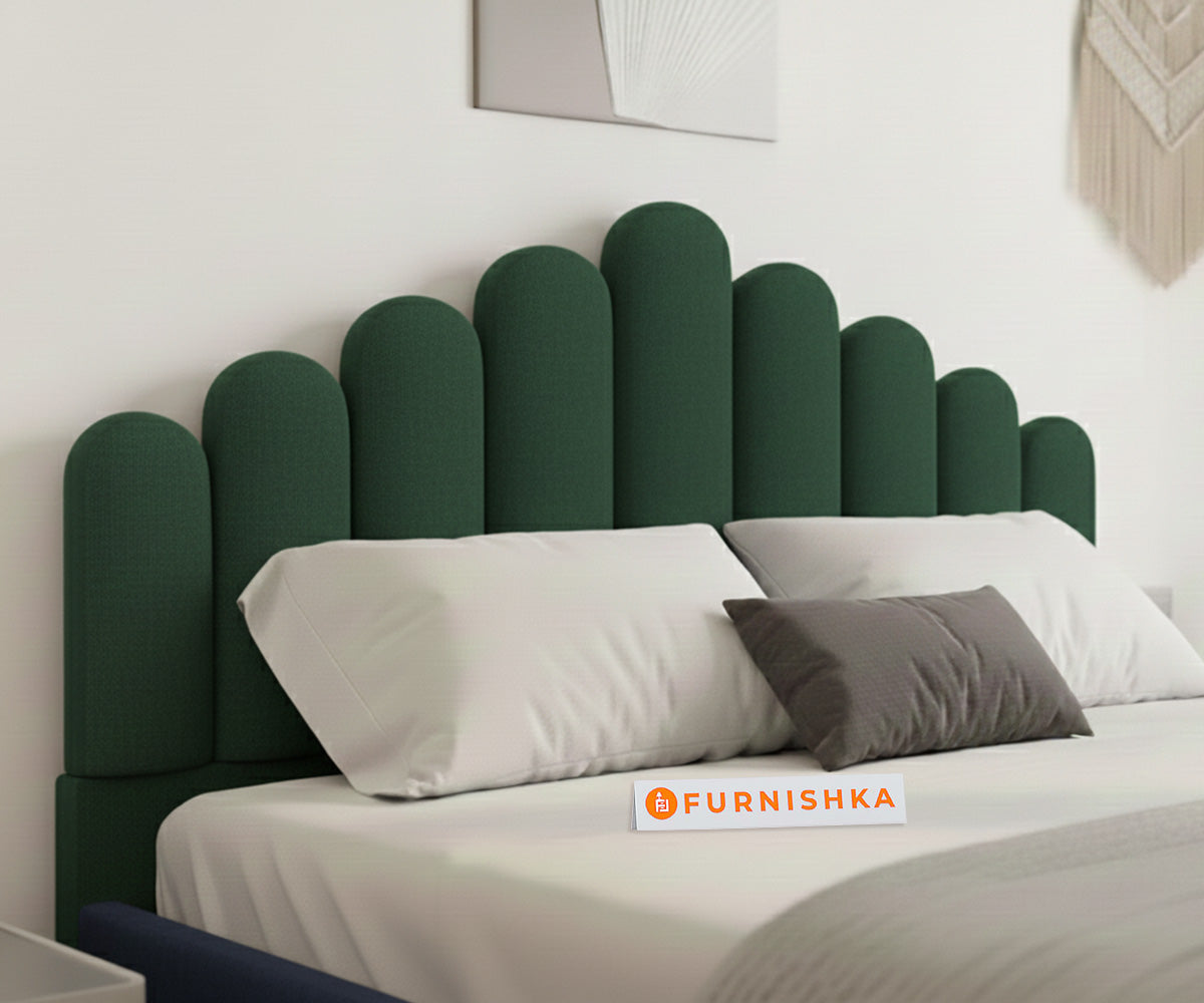 Dora Fabric bed with Uphold Hydraulic Storage Pine Green - King Size - Furnishka