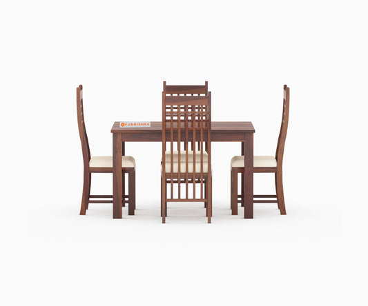 Ellen 4 Seater Dining Set with Cushion Chairs - Furnishka
