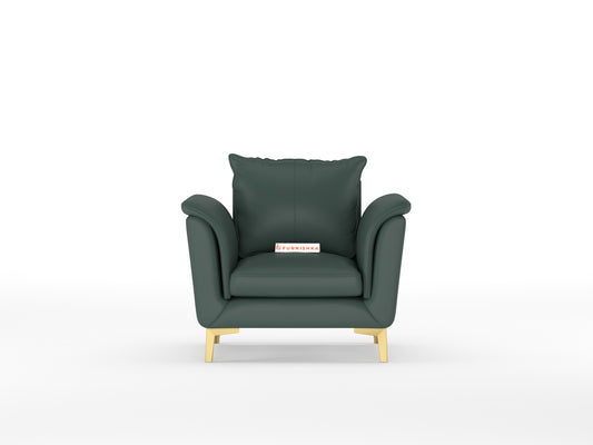 Emilie Leatherette Sofa 1 Seater - Furnishka