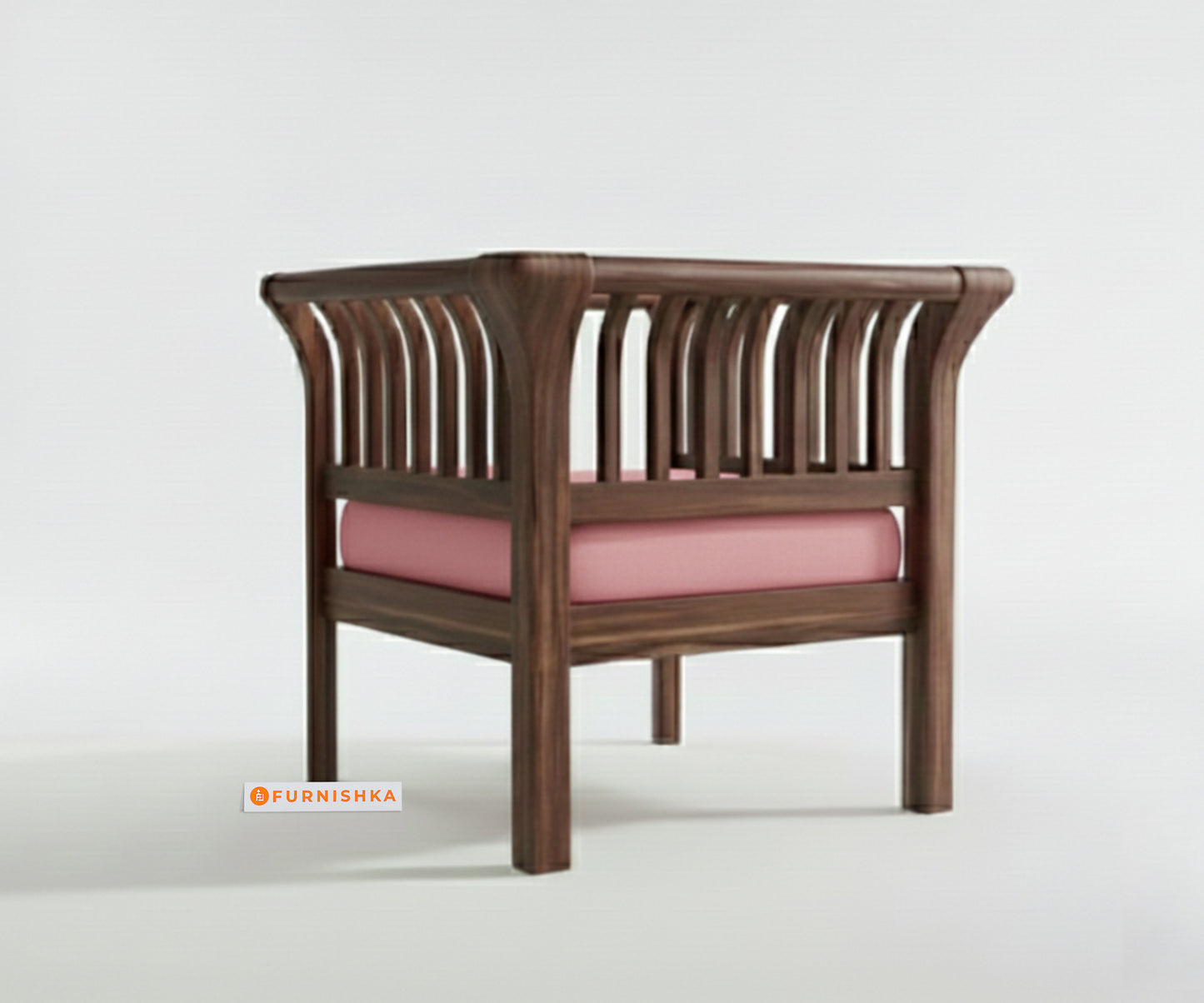 Garud 3 + 1 + 1 Sofa Set Flamingo Pink - Furnishka