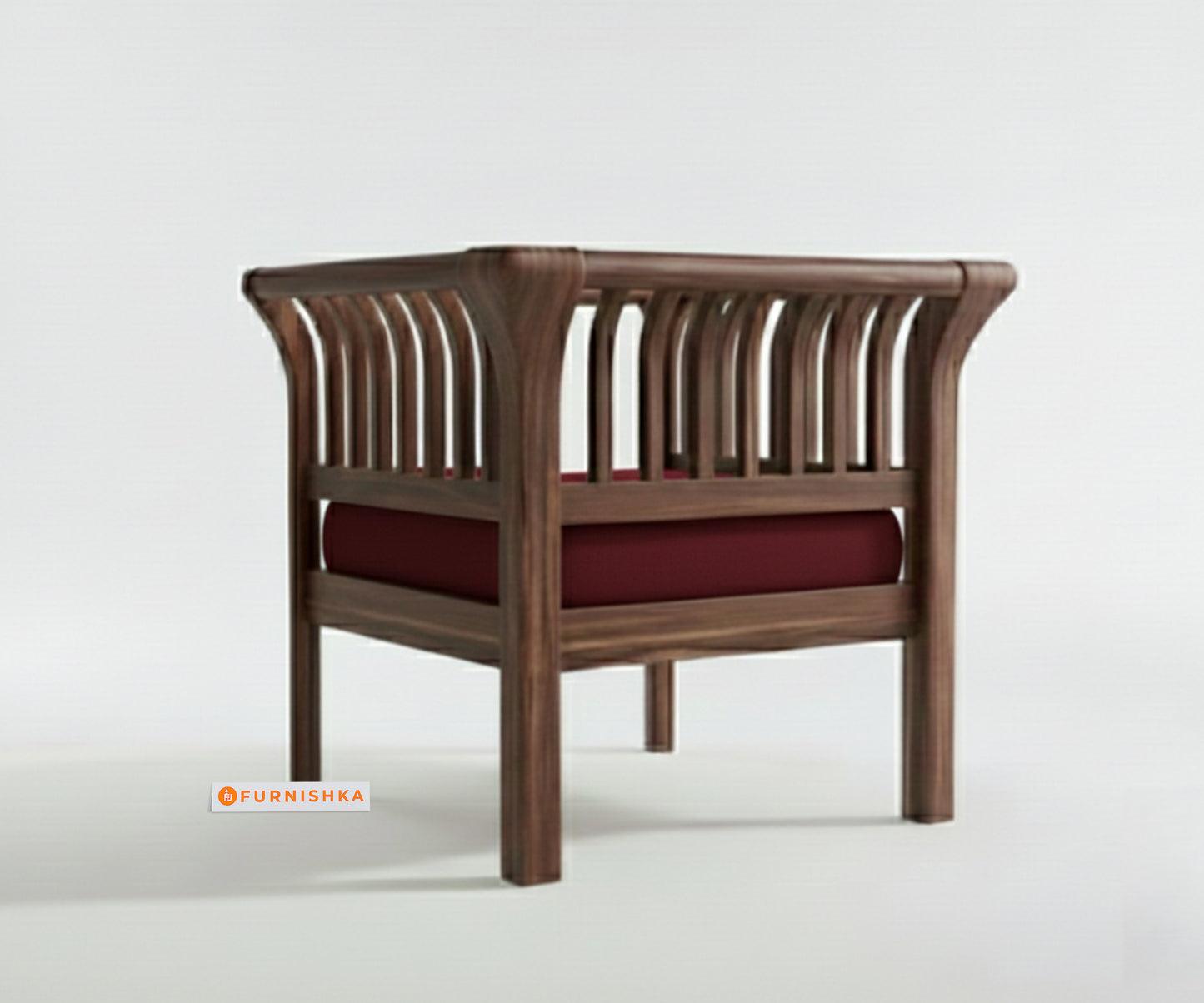 Garud 3 + 1 + 1 Sofa Set Red Wine - Furnishka