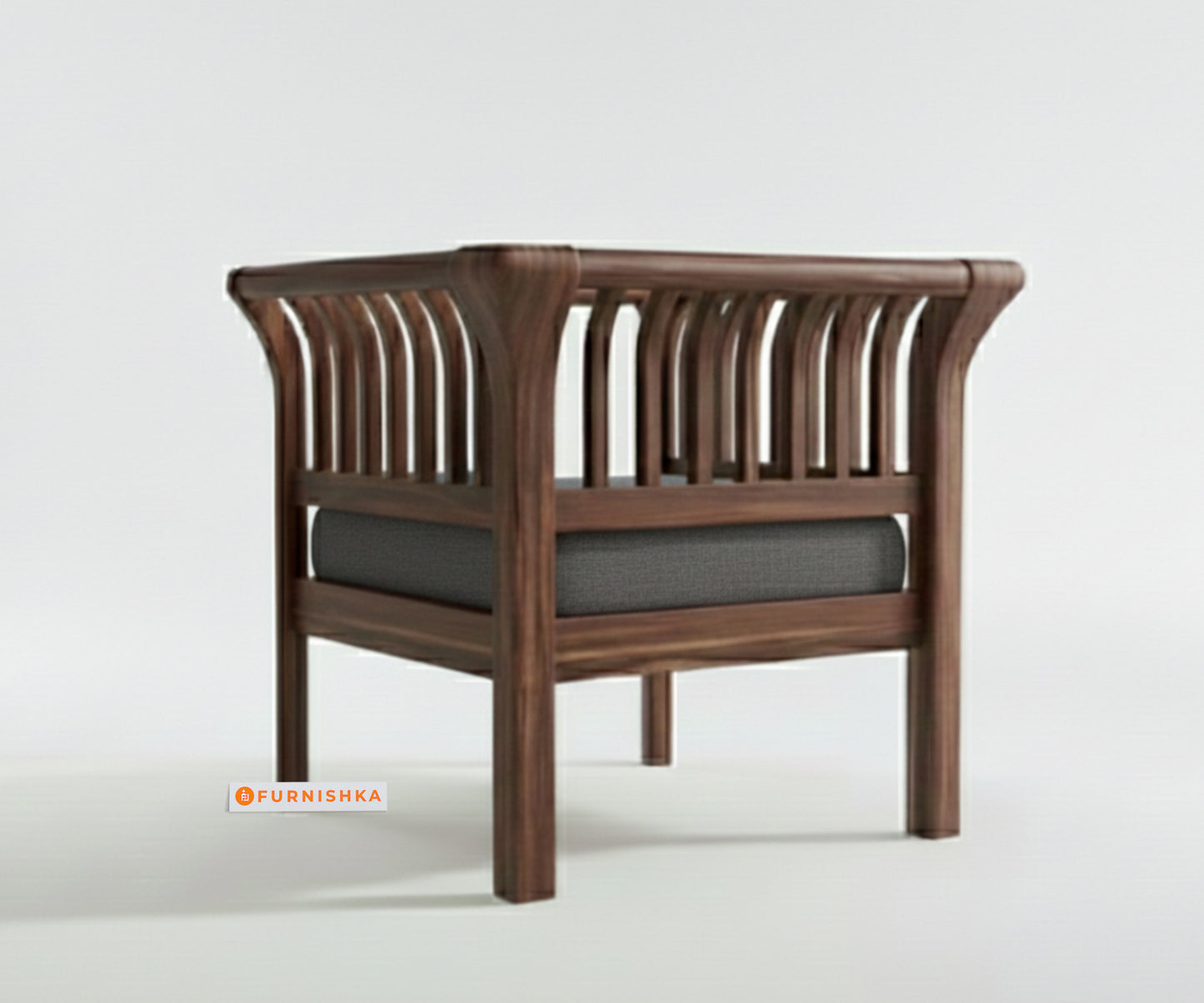 Garud Sofa 1 Seater Space Grey - Furnishka