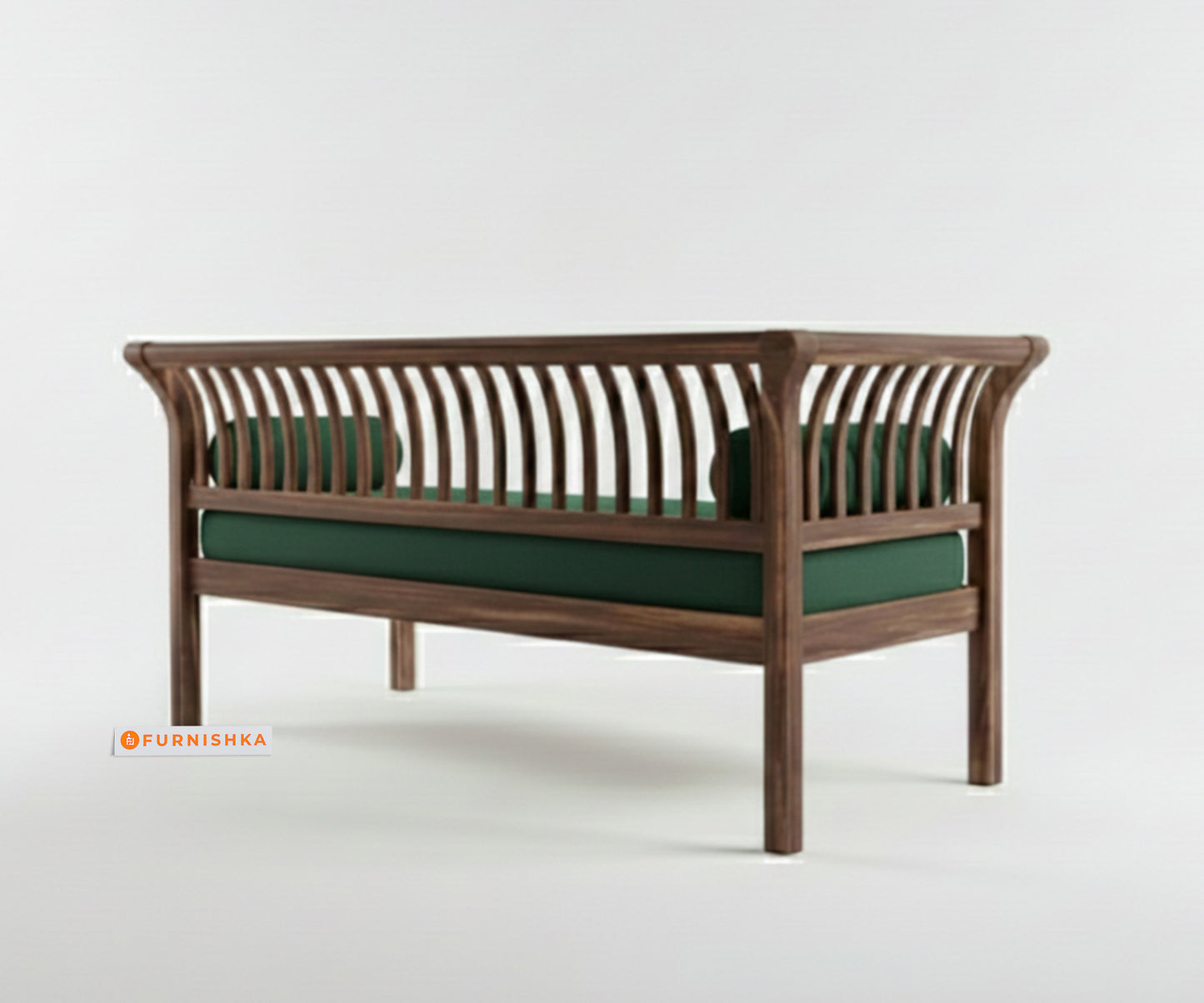 Garud Sofa 2 Seater Dark Green Pine - Furnishka