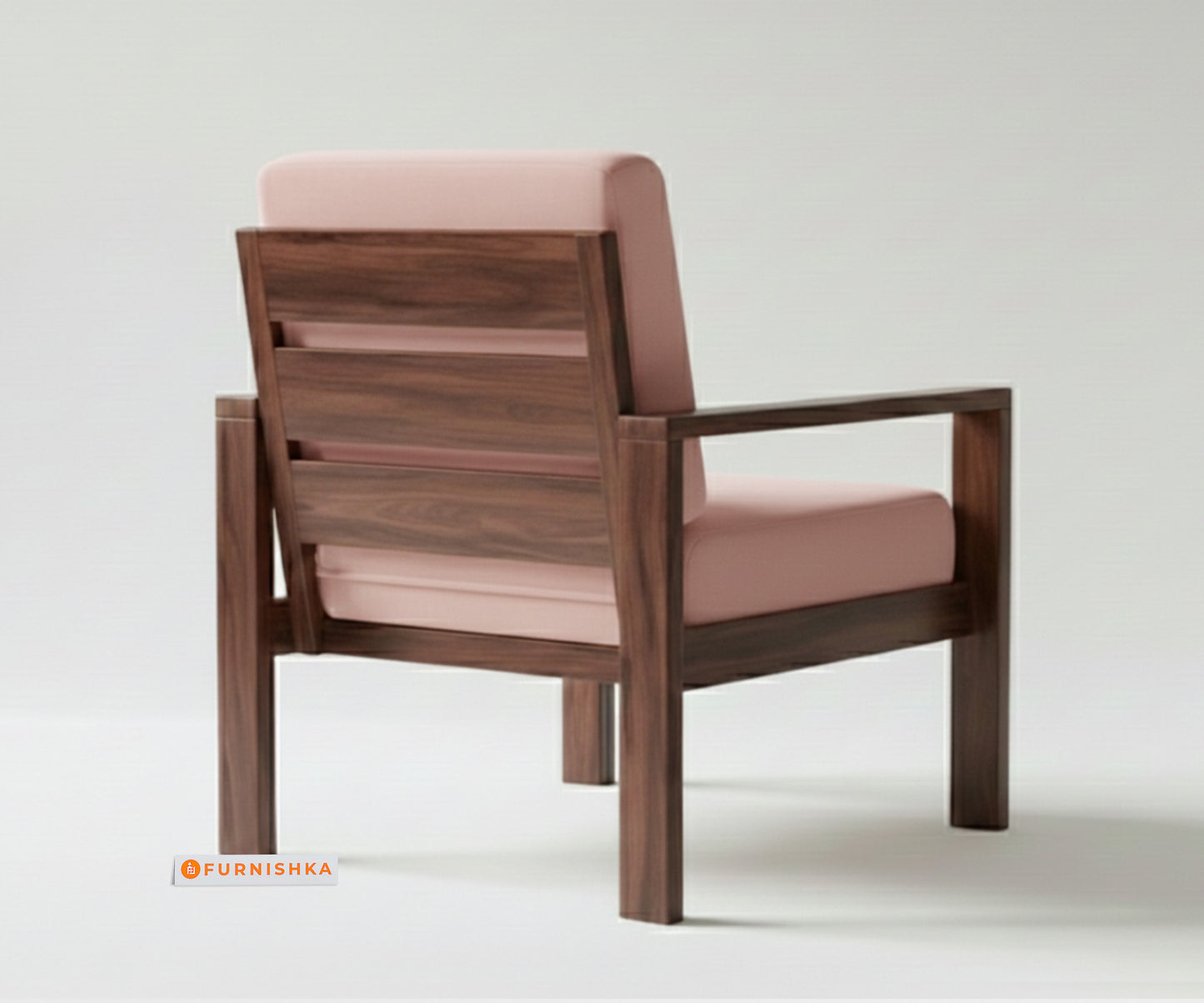 Halle sofa-1 Seater Flamingo Pink - Furnishka