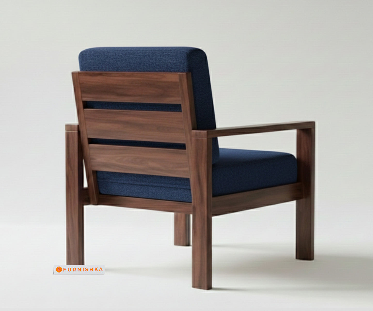 Halle sofa-1 Seater Persian Blue - Furnishka