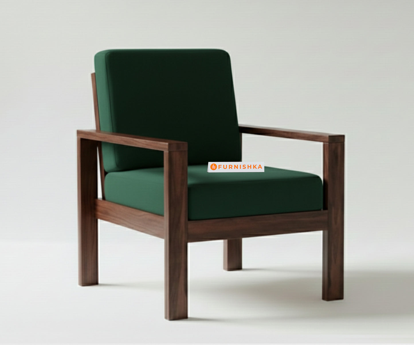 Halle sofa-1 Seater Pine Green - Furnishka