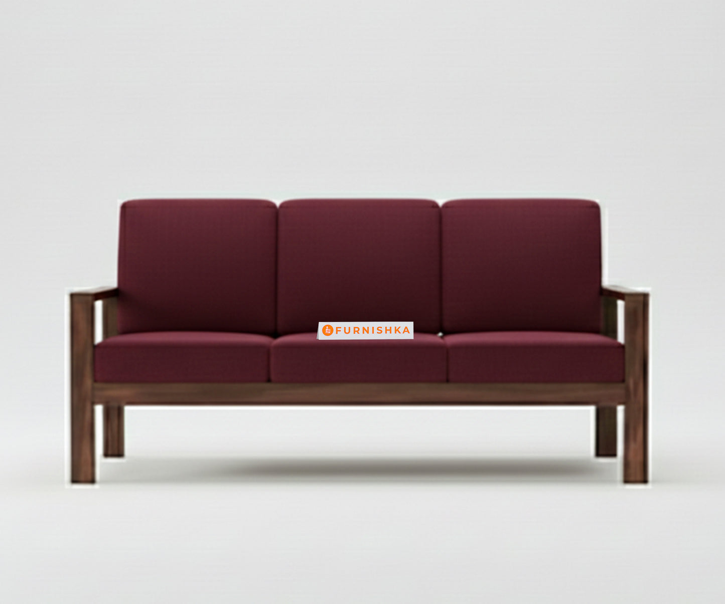 Halle sofa - 3+1+1 Sofa Red Wine - Furnishka