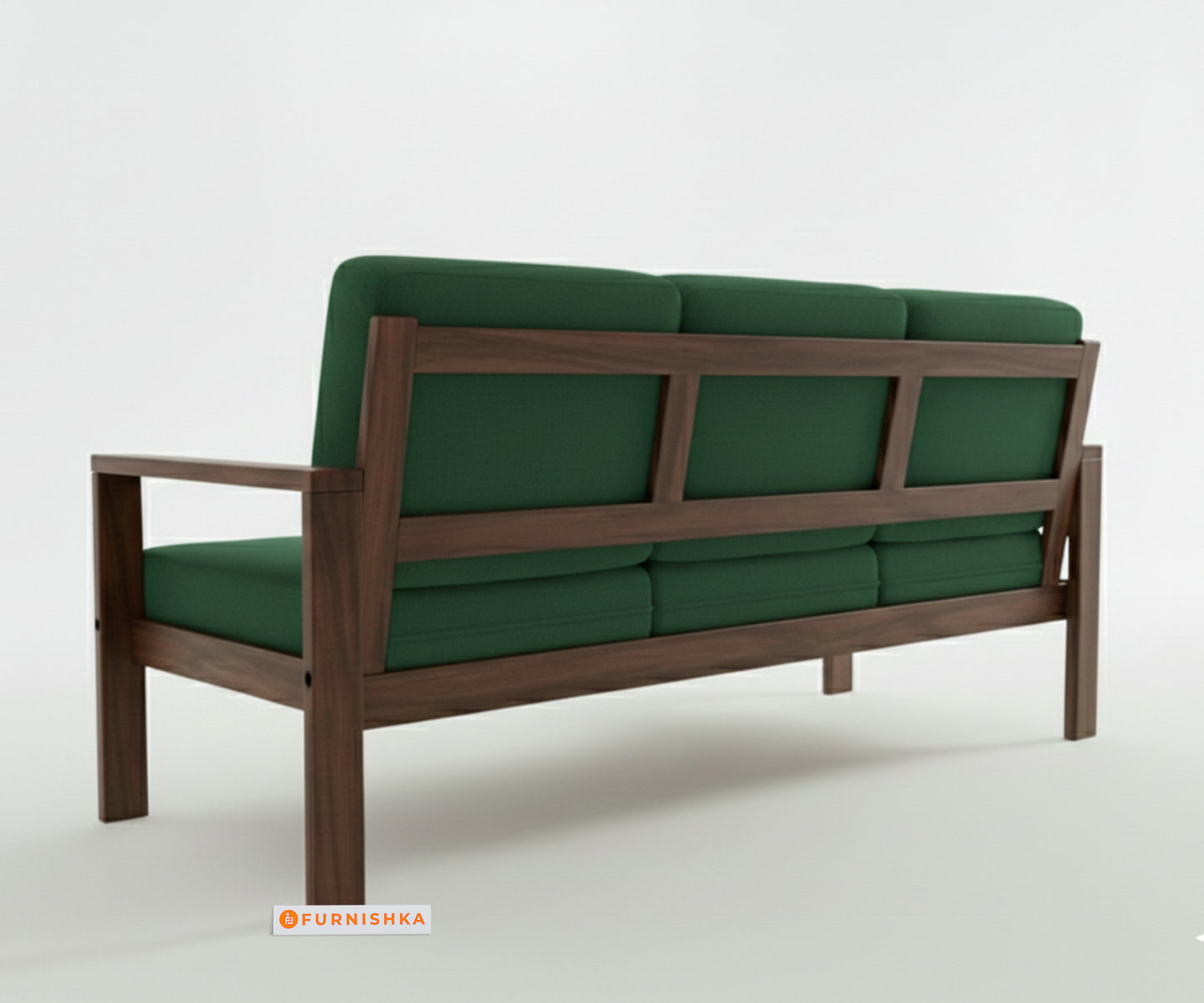 Halle sofa - 3 Seater Pine Green - Furnishka