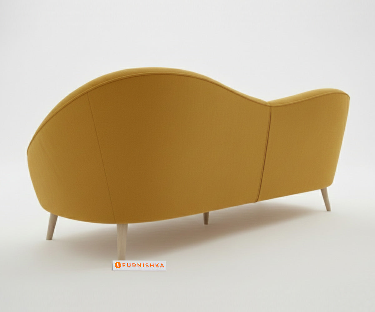 Hana Sofa 3 Seater Mustard Yellow - Furnishka