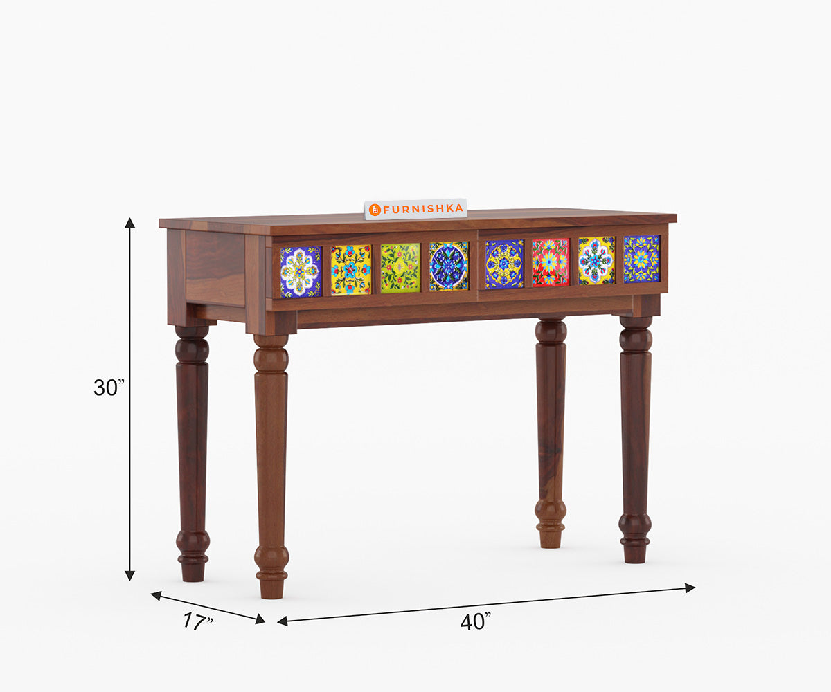 Hazel Sheesham Wood Console Tables - Furnishka