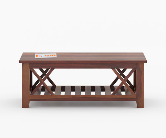 Kunika Sheesham Wood Coffee Table - Furnishka