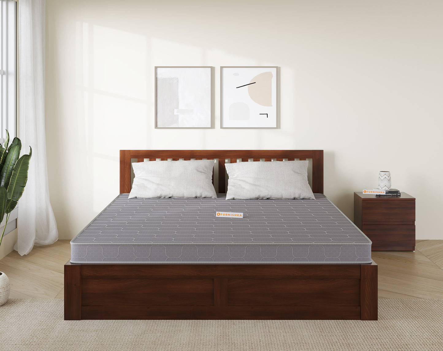 Dura Foam Mattress Queen Size - 4 Inch - Furnishka