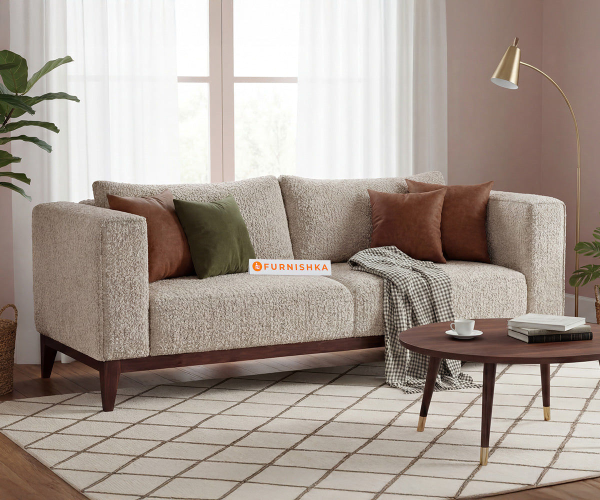 Linda 3 Seater Sofa Set With Anthology Fabric Space Grey - Furnishka