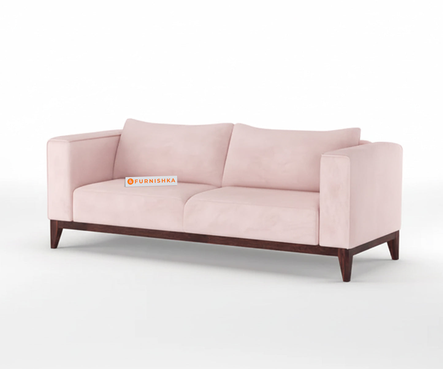 Linda Sofa 3 Seater Flamingo Pink - Furnishka