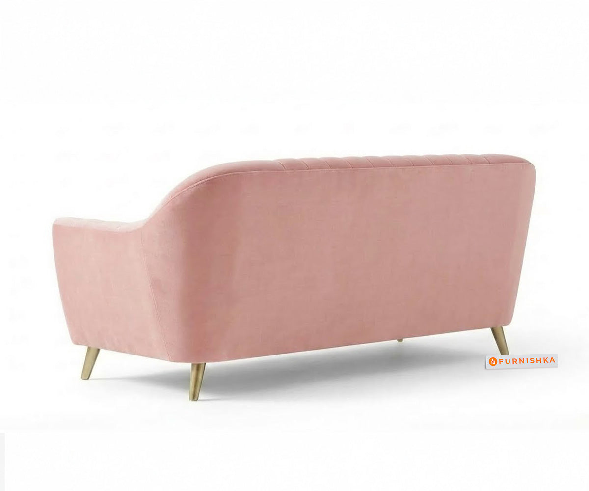 Marco 3+1+1 Seater Sofa Set - Flamingo Pink - Furnishka