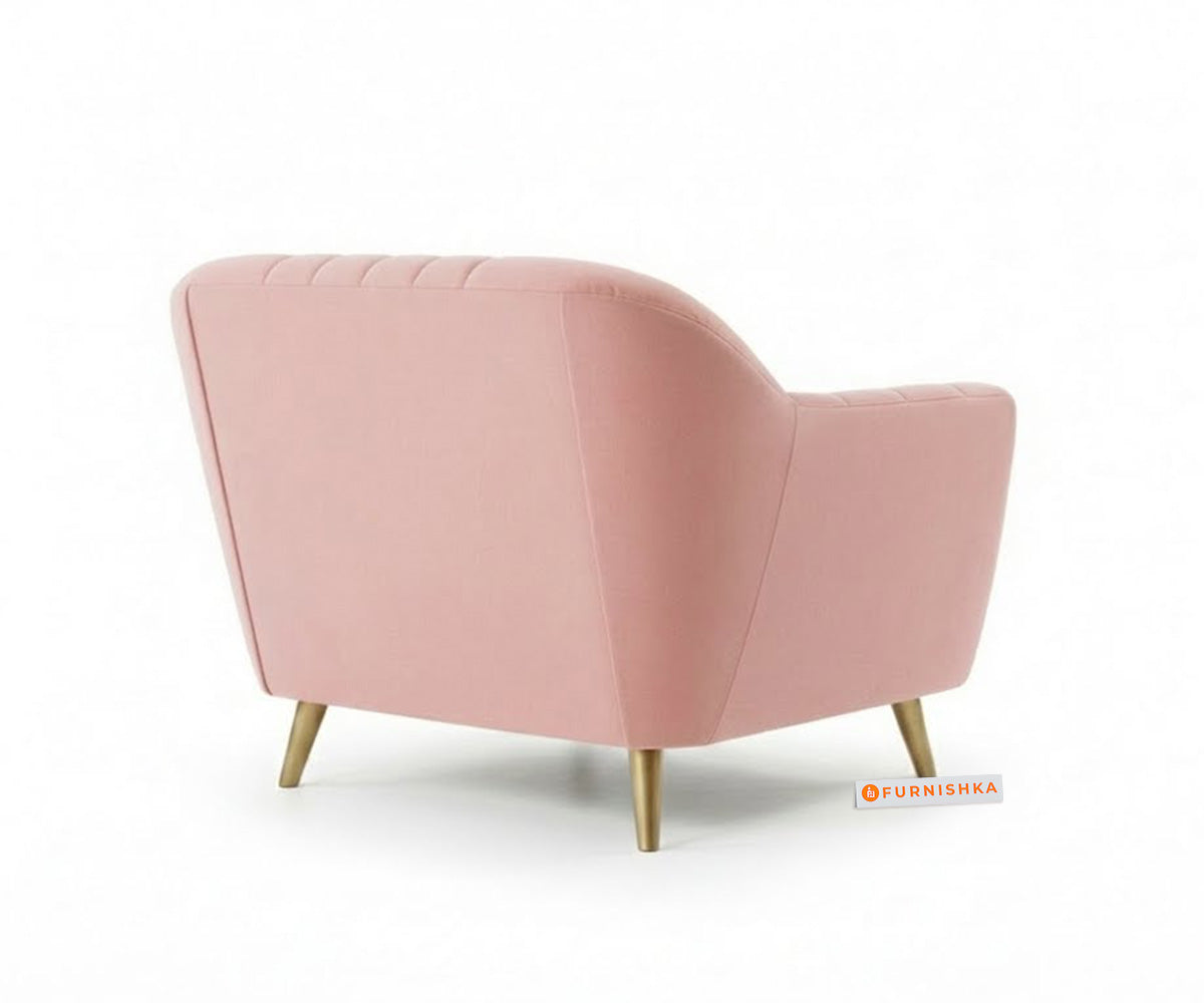 Marco 3+1+1 Seater Sofa Set - Flamingo Pink - Furnishka