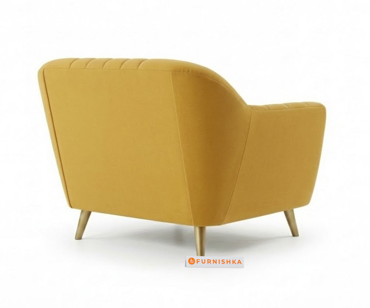 Marco Sofa 1 Seater - Mustard Yellow - Furnishka
