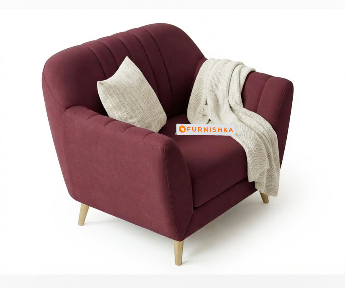 Marco 3+1+1 Seater Sofa Set - Red Wine - Furnishka