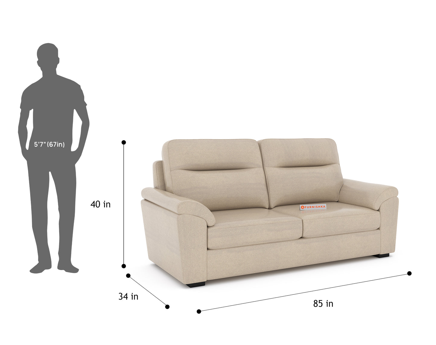 Martino Sofa 3 Seater - Furnishka