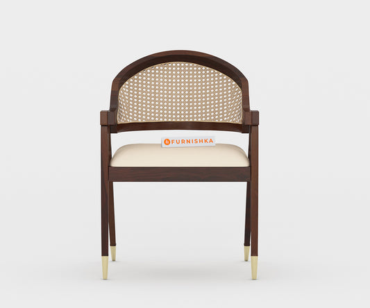 Mateo Cane Sheesham Wood Dining Chair - Furnishka