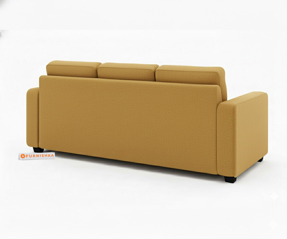 Melaka 3+2 Seater Sofa Set Mustard Yellow - Furnishka