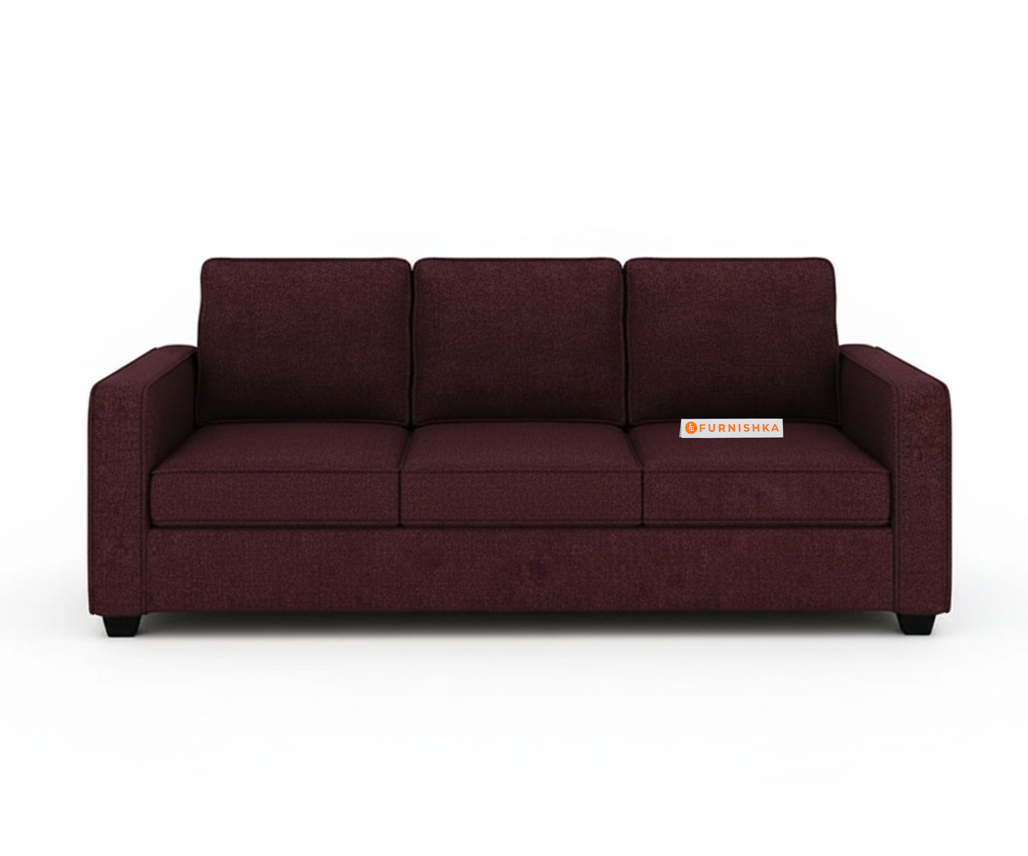 Melaka 3+2 Seater Sofa Set Red Wine - Furnishka