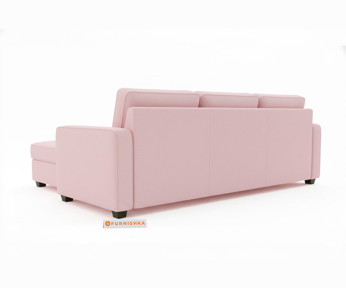 Melaka Sectional Sofa 2+L Seater LHS Flamingo Pink - Furnishka