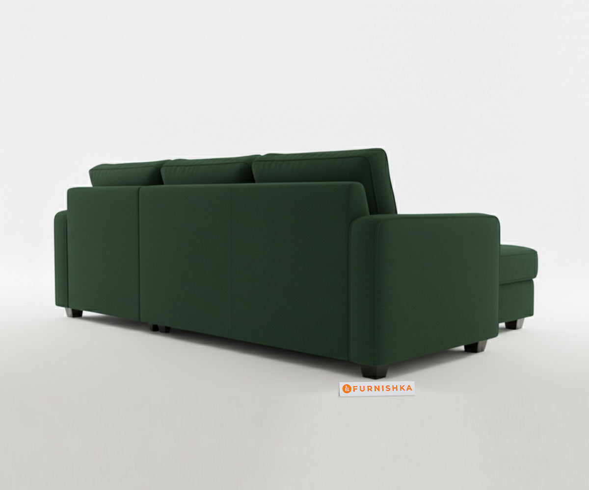 Melaka Sectional Sofa 2+L Seater RHS Pine Green - Furnishka