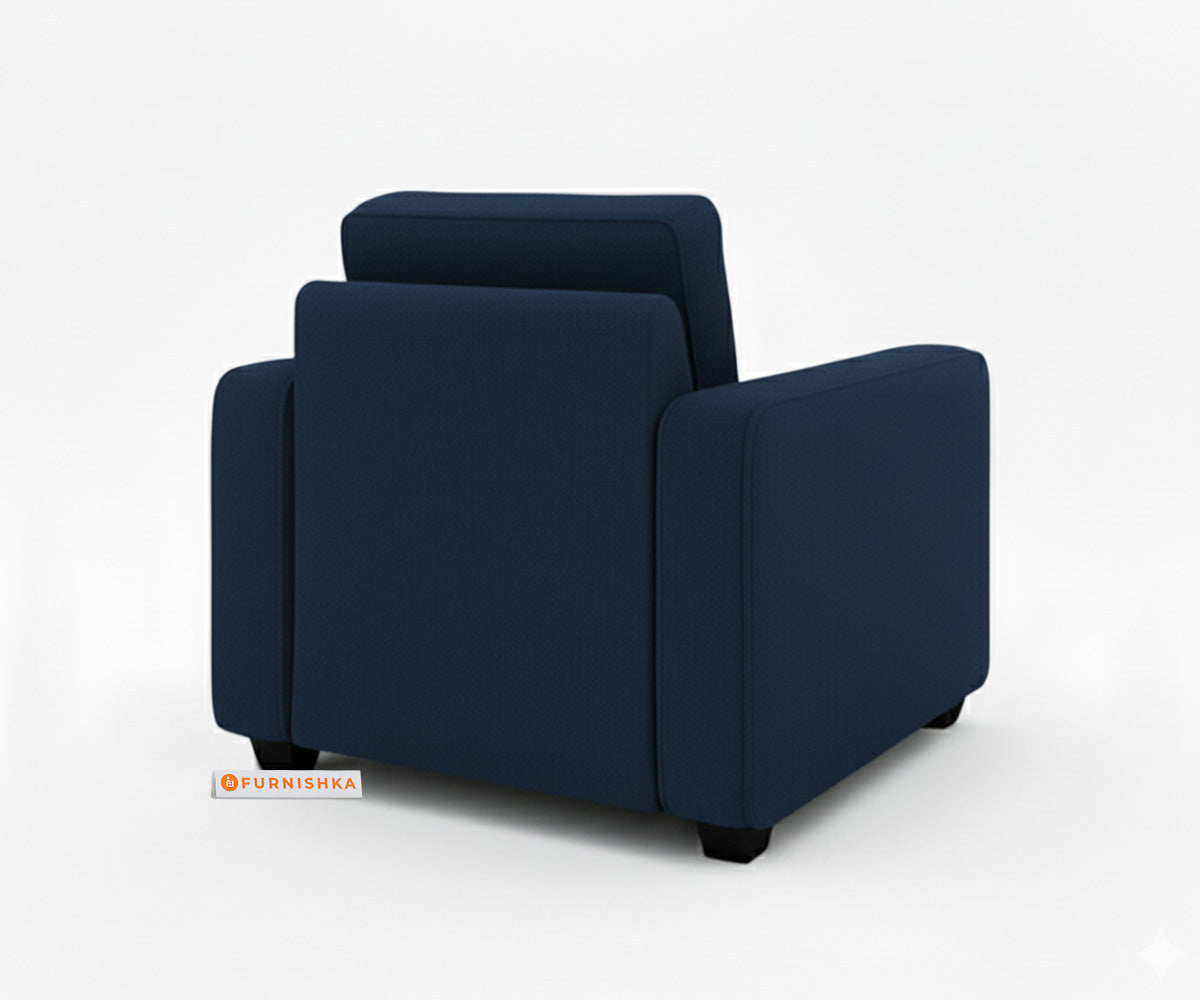 Melaka Sofa 1 Seater Persian Blue - Furnishka