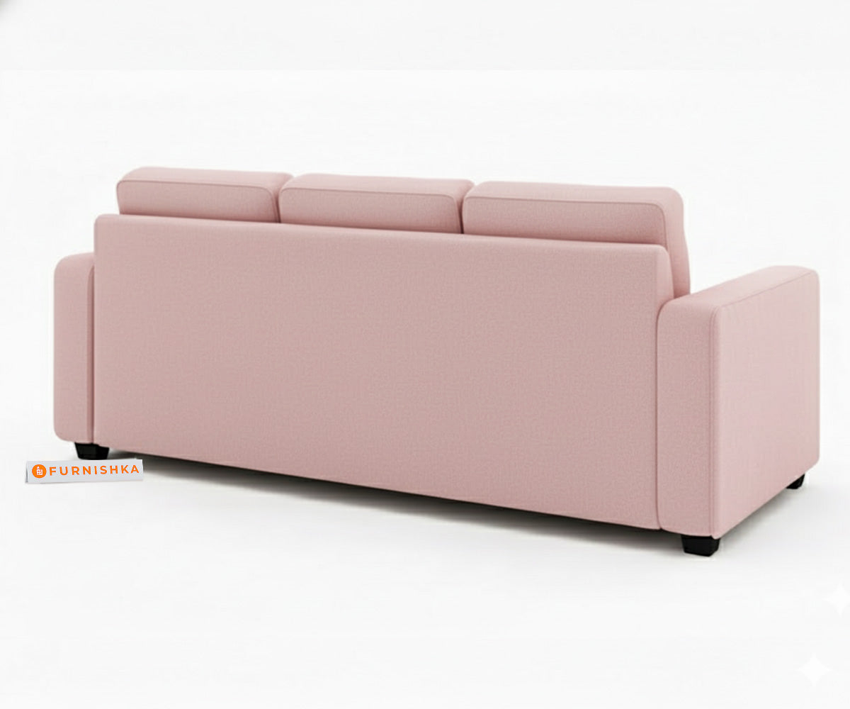Melaka Sofa 3 Seater Flamingo Pink - Furnishka