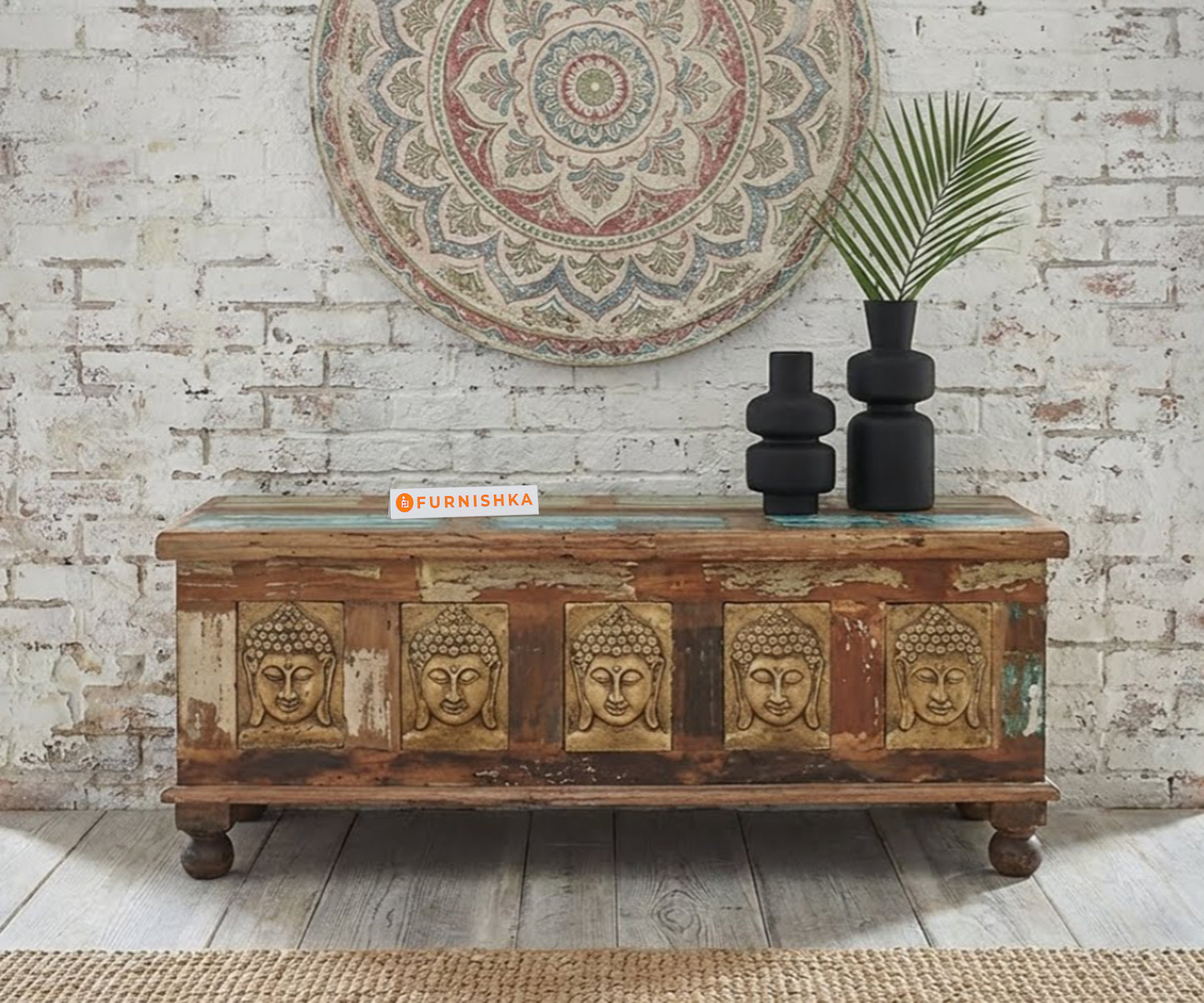 Nirvana Chest Buddha Box Storage - Furnishka