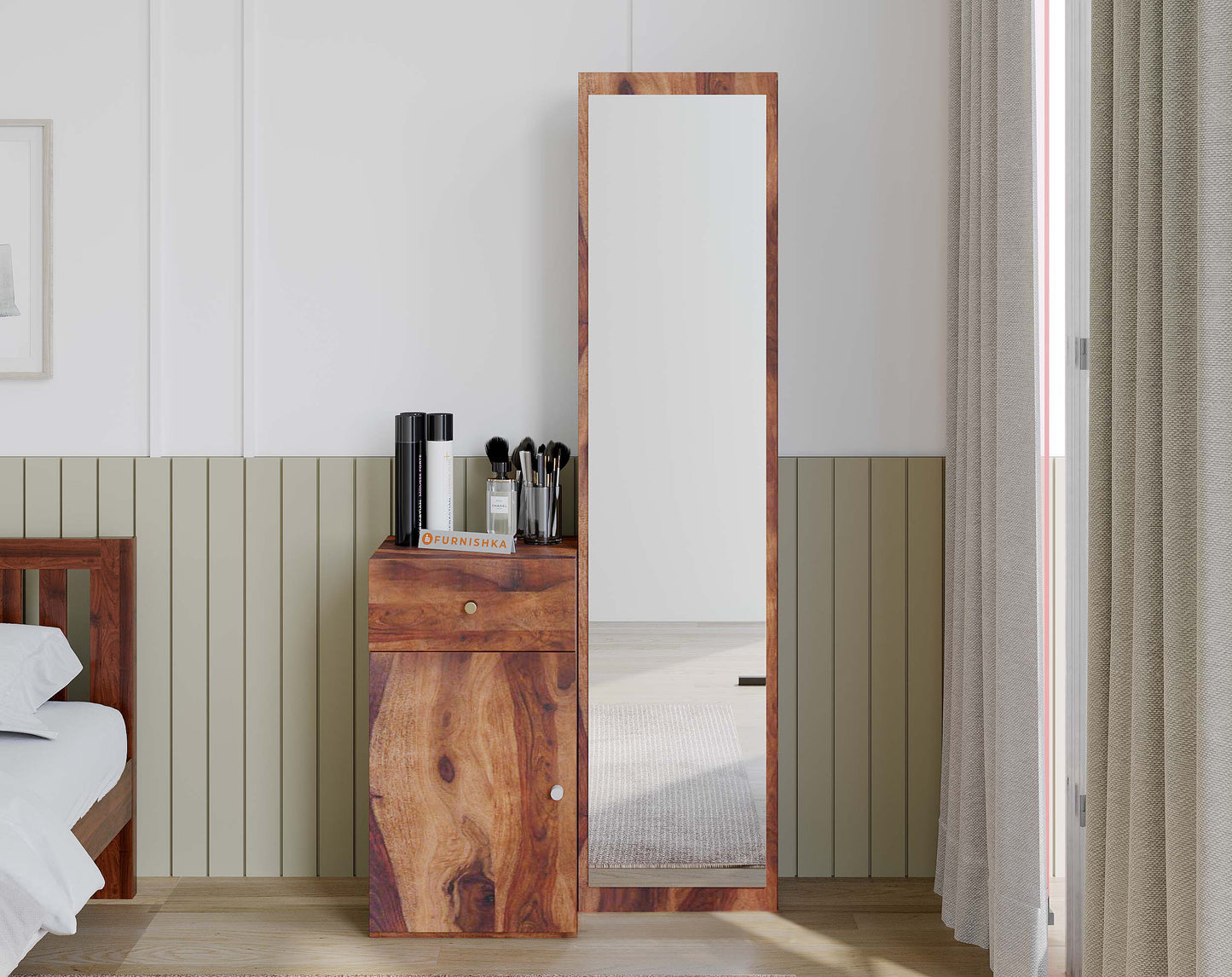 OG Vedh Dresser with 1 Drawer & 1 Shutter - Furnishka