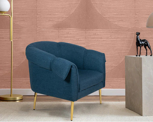 Othello Lounge Chair Navy blue - Furnishka