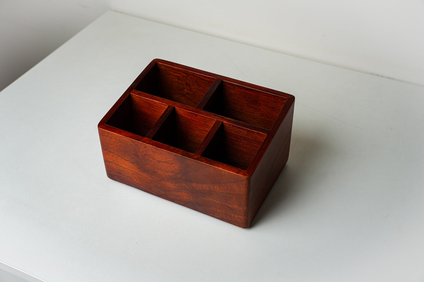 Prism Cutlery Caddy/Holder from Mahogany Collection - Furnishka