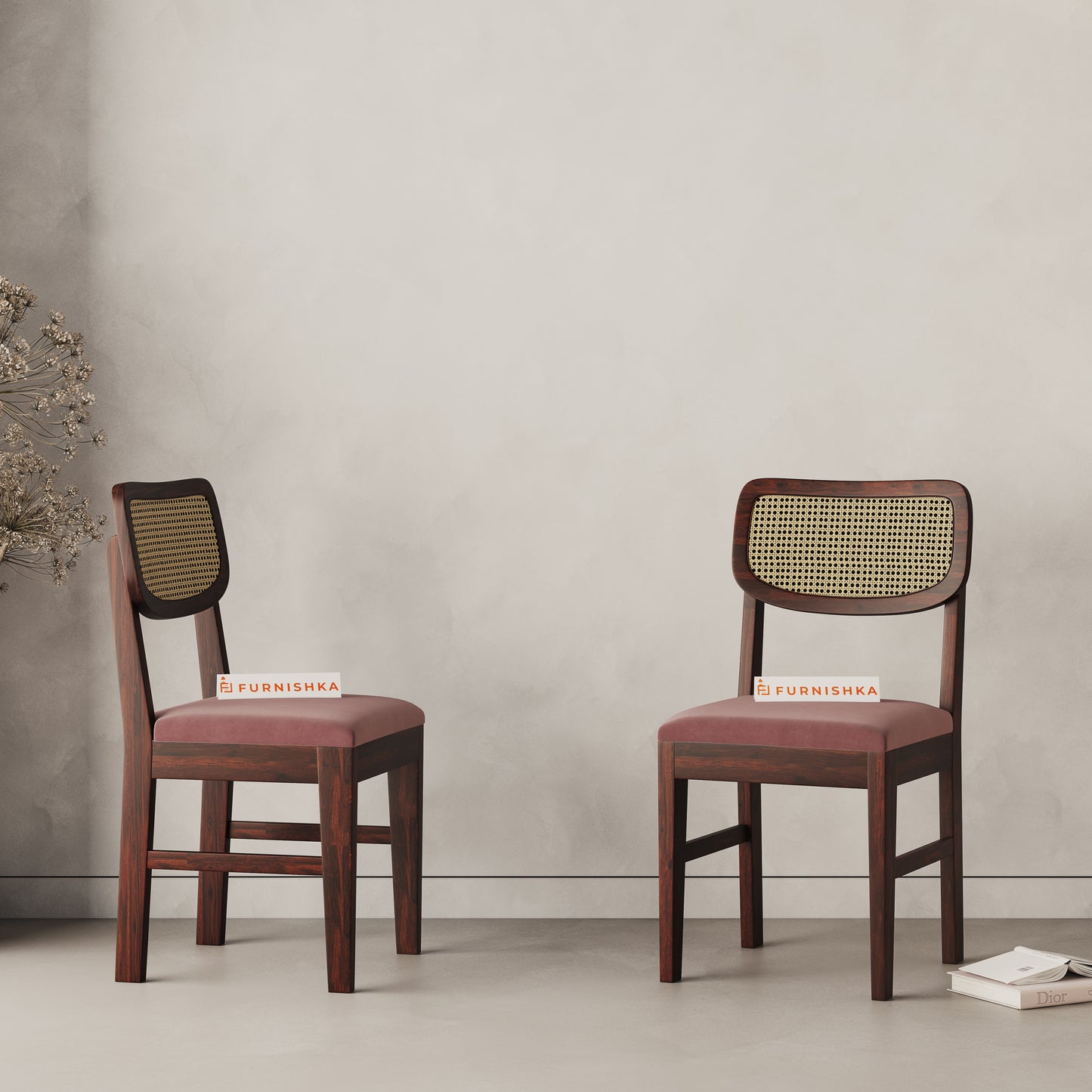 Rhea Cane Sheesham Dining Chair - Furnishka