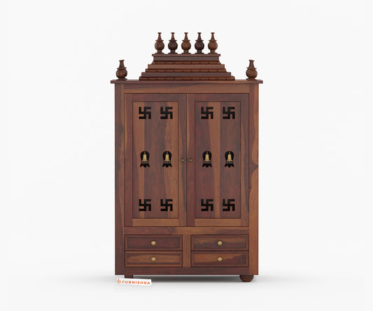 Ridhi Sheesham Wood Home Temple - Furnishka